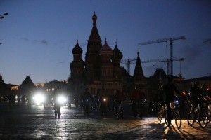В Москве стартовал велопробег, посвящённый Часу Земли