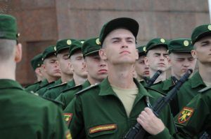 Почти 500 новобранцев Семеновского стрелкового полка приняли присягу. Фото: Светлана Колоскова, «Вечерняя Москва»