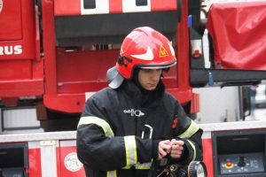 Урок мужества в пожарной части провели с учениками районной школы. Фото: Павел Волков, «Вечерняя Москва»