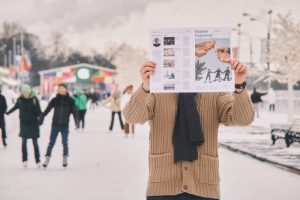 Зимний выпуск газеты «Первая парковая» появился в Парке Горького. Фото взято с сайта парка